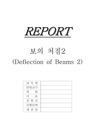 기계공학 보의 처짐(복합하중) 실험레포트