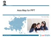 PPT용 아시아 일러스트 지도(벡터지도)/ 국가 세부지도 포함
