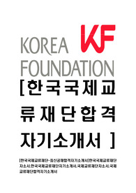 [한국국제교류재단-최신공채합격자기소개서]한국국제교류재단자소서,한국국제교류재단자기소개서,국제교류재단자소서,국제교류재단합격자기소개서