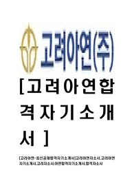 [고려아연-2014년공채합격자기소개서]고려아연자소서,고려아연자기소개서,고려자소서,아연합격자기소개서,합격자소서