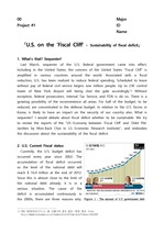 U.S. on the ‘Fiscal Cliff’ - Sustainability of fiscal deficit