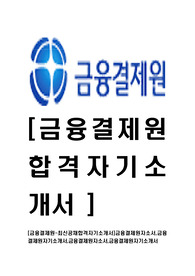 [금융결제원-최신공채합격자기소개서]금융결제원자소서,금융결제원자기소개서,금융결제원자소서,금융결제원자기소개서