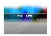 CPU변천사 (INTEL의 CPU를 시대별로 설명, 사진자료첨부)