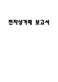 전자상거래 보고서