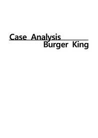[마케팅] Case Analysis - 버거킹