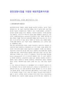 완전경쟁시장을 가정한 해외직접투자이론