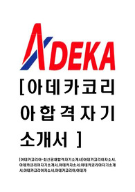 [아데카코리아-최신공채합격자기소개서]아데카코리아자소서,아데카코리아자기소개서,아데카자소서,아데카코리아자기소개서,아데카코리아자소서,아데카코리아,아데카
