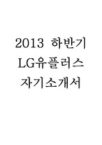 LG유플러스 영업관리 2013 하반기 합격 자기소개서