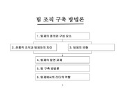 팀제 구축 방법론