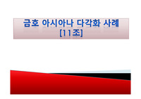금호아시아나 와 United항공사 다각화 사례 A++