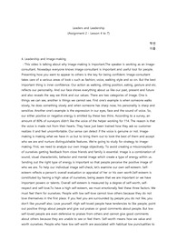 경희대 Leaders and leadership assigment 2 (김민전 교수님)
