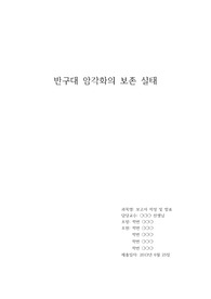 반구대 암각화의 보존 실태