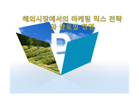 해외시장에서의 마케팅 믹스 전략과 글로벌 경영
