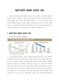 일본기업의 실패와 성공의 교훈