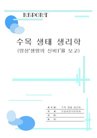 시아노 박테리아/레포트 만점받은 자료