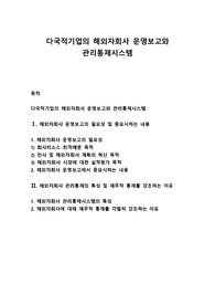 다국적기업의 해외자회사 운영보고와 관리통제시스템