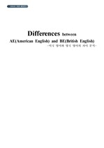 미국 영어와 영국 영어의 차이 분석 레포트