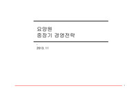 요양원 중장기 경영전략(swot분석)