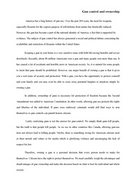 Gun ownership in USA pro side report (미국내 총기 소유 찬성 입장, 총기규제 반대)