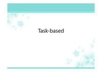 Task-based teaching method and micro teaching