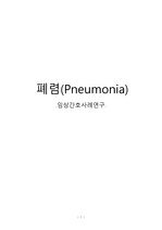 [아동간호학 Case] Pneumonia, 폐렴, 아동