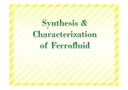 페로플로이드 합성 및 특성 (Synthesis & Characterization of Ferrofluid) [무기화학 및 실험]