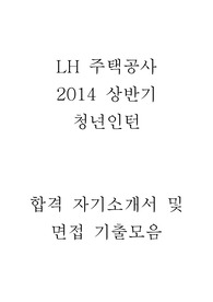 LH 주택공사 2014 상반기 청년인턴 합격 자기소개서 및 면접기출