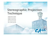 Stereographic Projection Technique