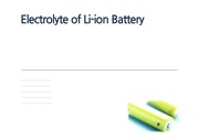 Electrolyte of Li-ion Battery