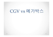 CGV와 메가박스 비교분석