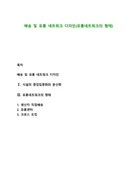 배송 및 유통 네트워크 디자인(유통네트워크의 형태)