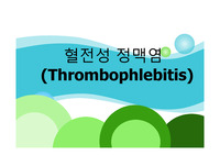 성인간호 혈전성 정맥염 CASE, 간호진단, 간호과정