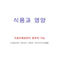 식품첨가물의 종류와 기능(식품유해성분,식품첨가물, 잔류농약, 항생제, 유전자조작식품GMO)