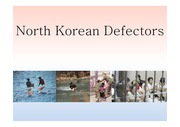 [영어발표 ppt] North Korean Defectors(탈북자), english presentation