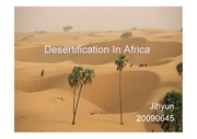 Desertification in Africa 아프리카의 사막화