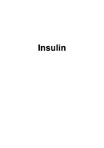 [간호학] 인슐린 요법 (insulin)