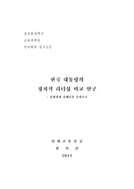 한국 대통령의 정치적 리더십 비교 연구