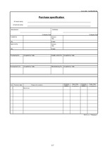 purchase specification form