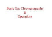 GC-분석화학(Basic Gas Chromatography &Operations)