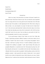 DVST 0455 Personal Essay