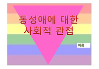 동성애에 대한 사회적 관점