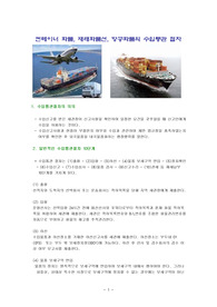 컨테이너 화물, 재래화물선, 항공화물의 수입통관 절차