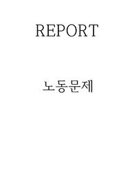 [사회복지론]노동문제