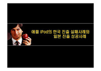 애플 iPod의 한국 진출 실패사례와 일본 진출 성공사례
