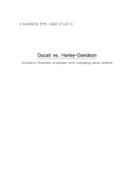 Ducati vs. Harley-Davidson Innovation business processes and managing value network
