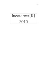 Incoterms 2010 의 모든것(개별 조건 포함)