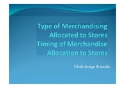 Type of Merchandising Allocated to Stores .pptx(리테일 머천다이징 영문 발표 PPT)