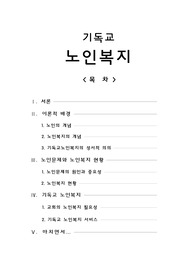 [기독교사회복지]기독교노인복지