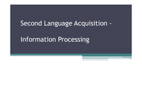 Second Language Acquisition (ppt)