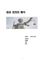 법과 정의의 해석 레포트